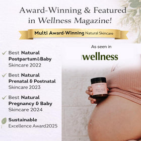 Irene Organics mother and baby lifestyle scene showing gentle skin care