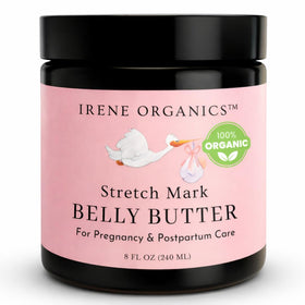 Irene Organics front jar shot showing clear brand and product benefit