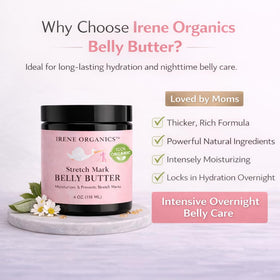Irene Organics organic ingredients close-up highlighting natural botanicals