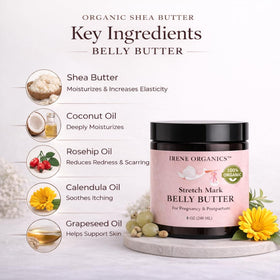 Irene Organics jar on bath ledge suggesting calm self-care routine