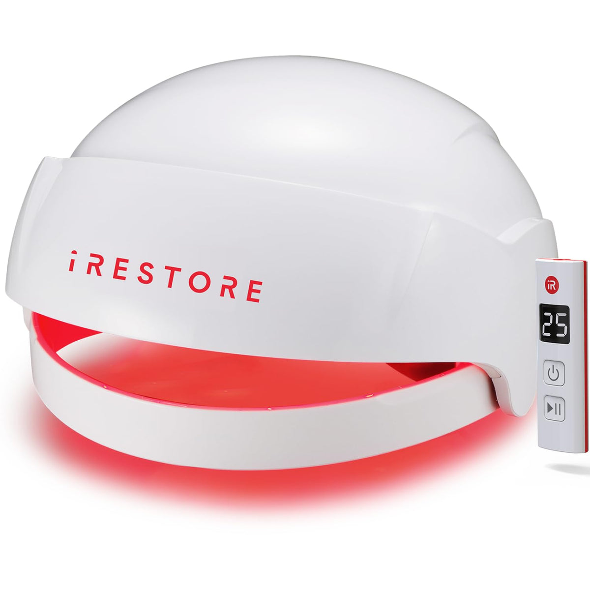 iRestore front view of cap showing full coverage and treatment benefit