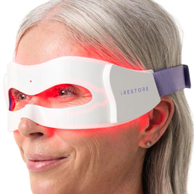 iRestore front view of mask showing 180 LEDs and comfortable fit benefit