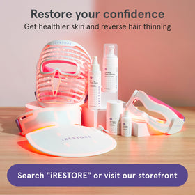 iRestore mask in bedroom lifestyle setting showing daily wellness ritual benefit