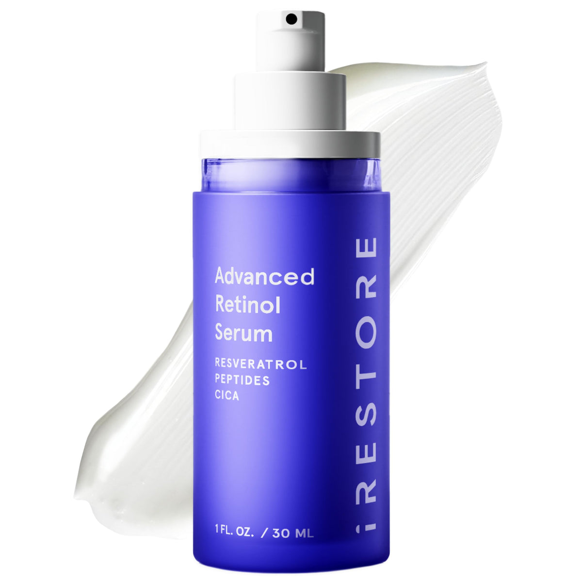 iRestore front packaging showing bottle and label for clear product identity and trust