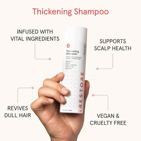 iRestore shampoo lather texture demonstrating gentle cleansing