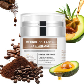 IREV eye cream jar front view showing sleek packaging and nourishing benefits