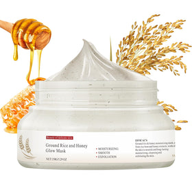 IREV front jar view showing rice and honey mask for clear pores