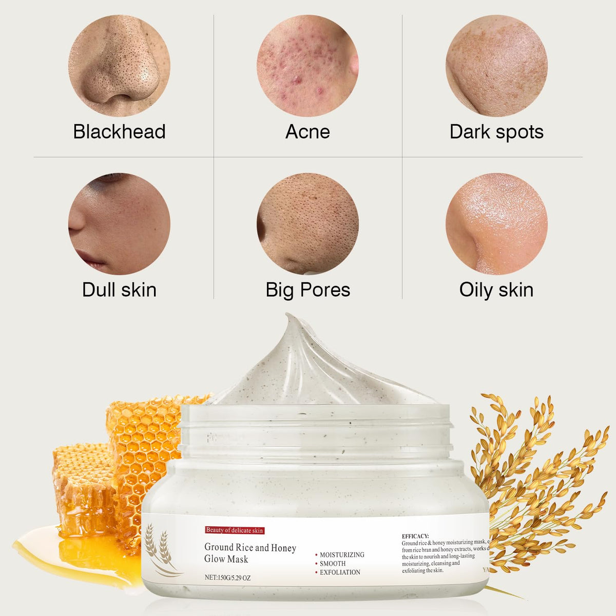 IREV rice bran and honey drizzle ingredient shot boosting glow