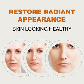 IREV mask applied on cheek showing gentle exfoliation benefit