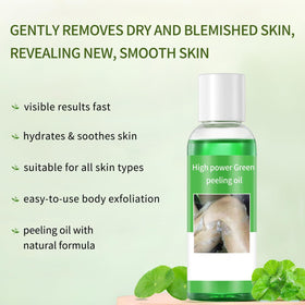 IREV treating knee and elbow areas with peeling oil, shows body versatility