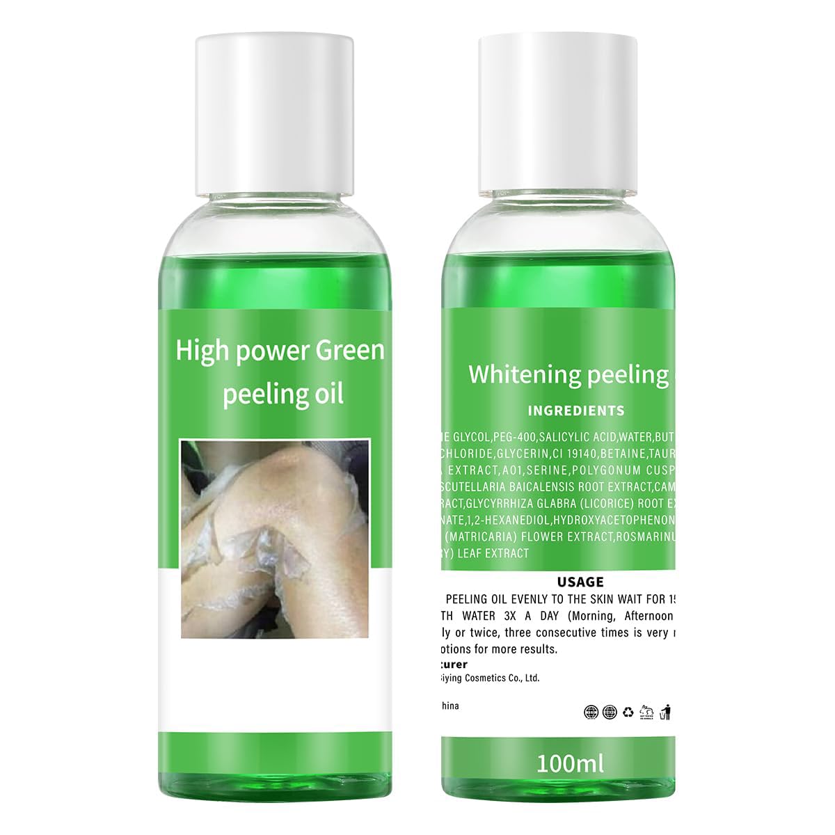 IREV peeling oil on bathroom counter in routine setting, suggests daily skincare use