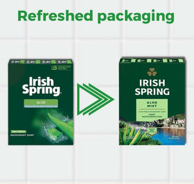 Irish Spring individually wrapped bar ready for travel or guest use convenience