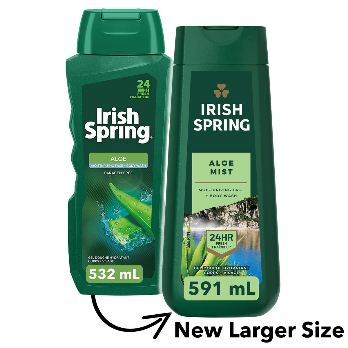 Irish Spring pump dispensing lather for quick fresh cleanse