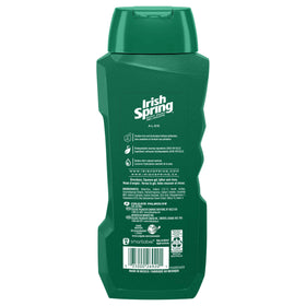 Irish Spring Aloe used on loofah showing invigorating shower benefit