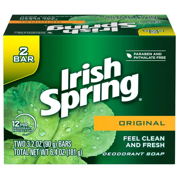 irish spring close-up of bar texture illustrating easy lather benefit