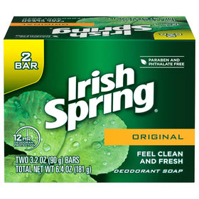 irish spring close-up of bar texture illustrating easy lather benefit
