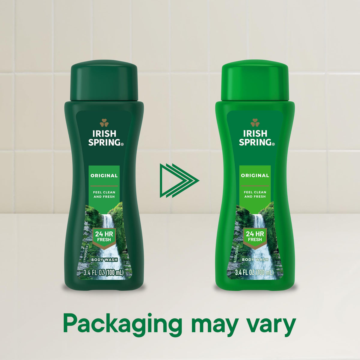 Irish Spring leak-proof cap detail highlighting secure travel benefit
