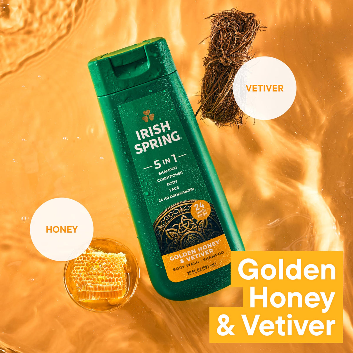 Irish Spring ingredient label close-up showing paraben-free formula
