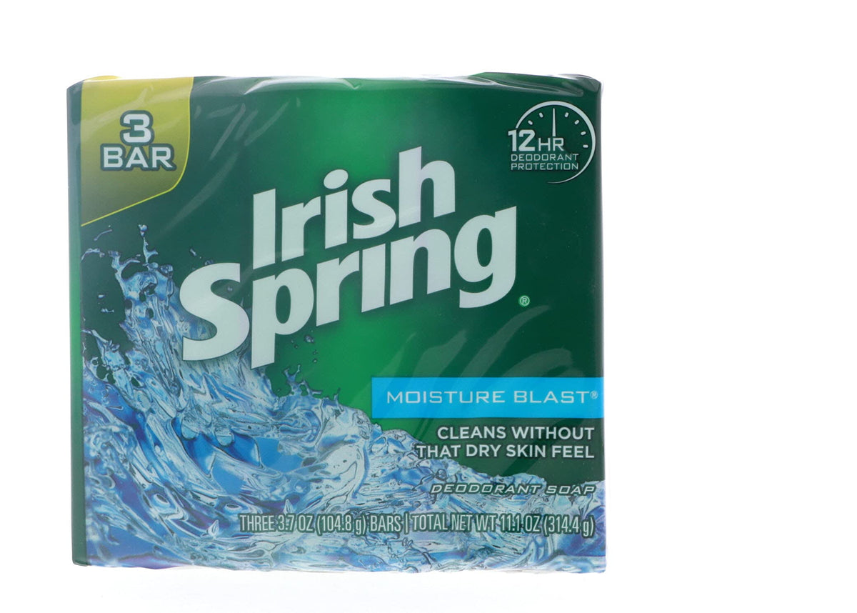 Irish Spring rich lather in hand demonstrating creamy suds and moisturizing feel