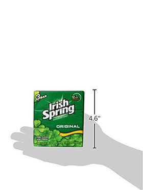 Irish Spring bars inside travel toiletry bag for on-the-go convenience