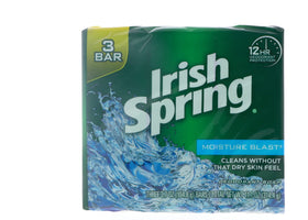 Irish Spring carton recycled-detail showing recycled paperboard and sustainable packaging