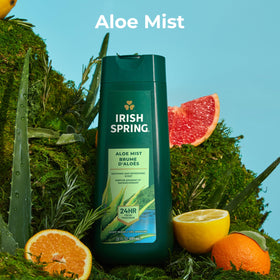Irish Spring bottle dispensing lather for quick convenient cleansing