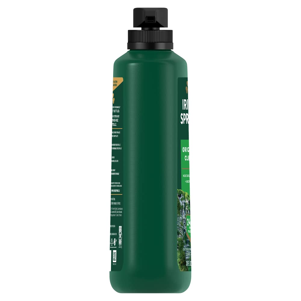 Irish Spring pump placed in shower showing convenient daily use benefit