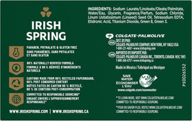 Irish Spring soap side profile next to ruler showing compact 3.75 oz size