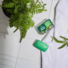 irish spring bar beside gym bag showing travel-ready convenience benefit