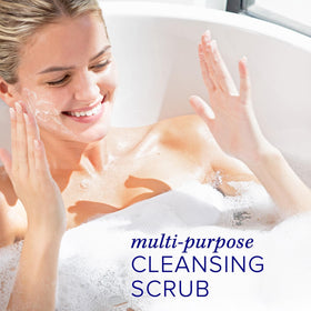 iS CLINICAL product in hand demonstrating easy application and rinsing benefit