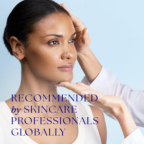 iS CLINICAL mist setting makeup illustrating longer wear benefit