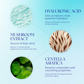 iS CLINICAL serum applied on hand demonstrating soothing finish and instant comfort