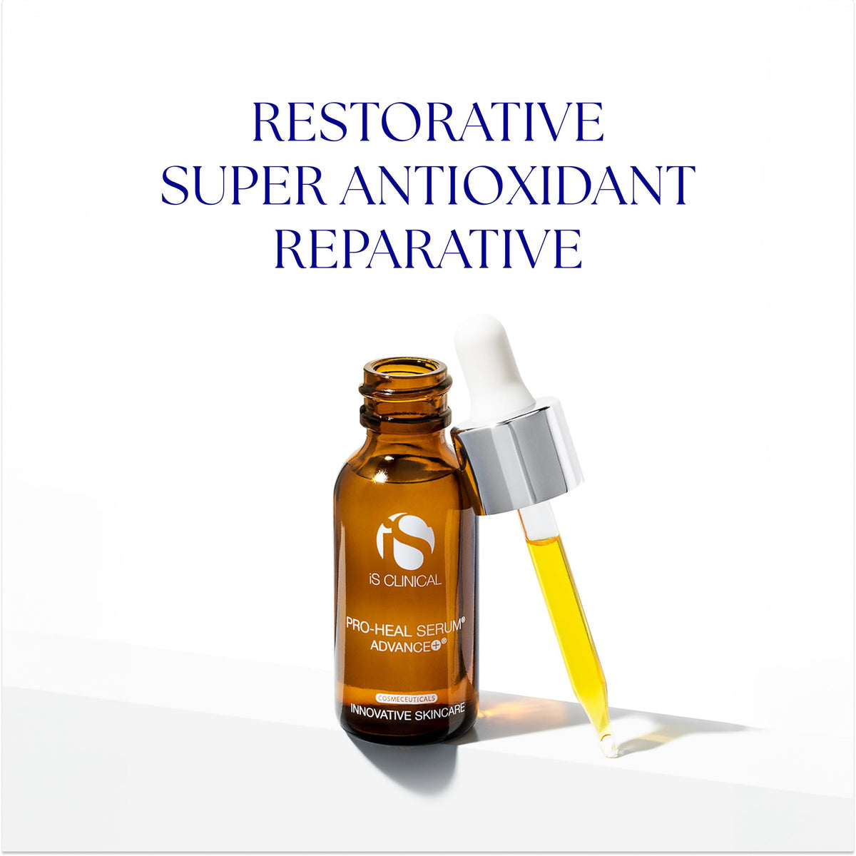 iS CLINICAL texture close-up of serum showing lightweight consistency benefit hydration