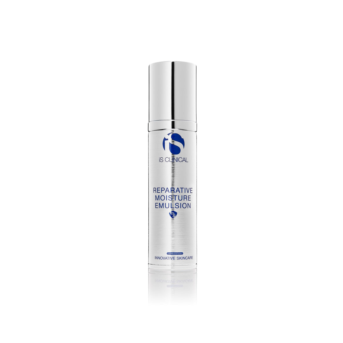 iS CLINICAL front packaging shot showing the reparative moisture emulsion and hydrating benefit