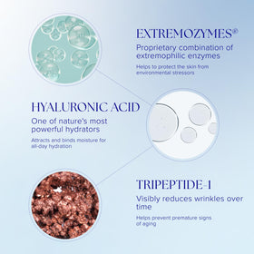 iS CLINICAL ingredients label detail highlighting peptides and antioxidants