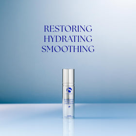iS CLINICAL dispensing emulsion from pump demonstrating easy application benefit