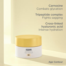 Cream on fingertip from ISDIN showing smooth texture and easy absorption benefit