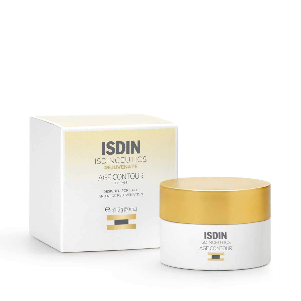 ISDIN jar front view showing packaging and brand for instant recognition and trust