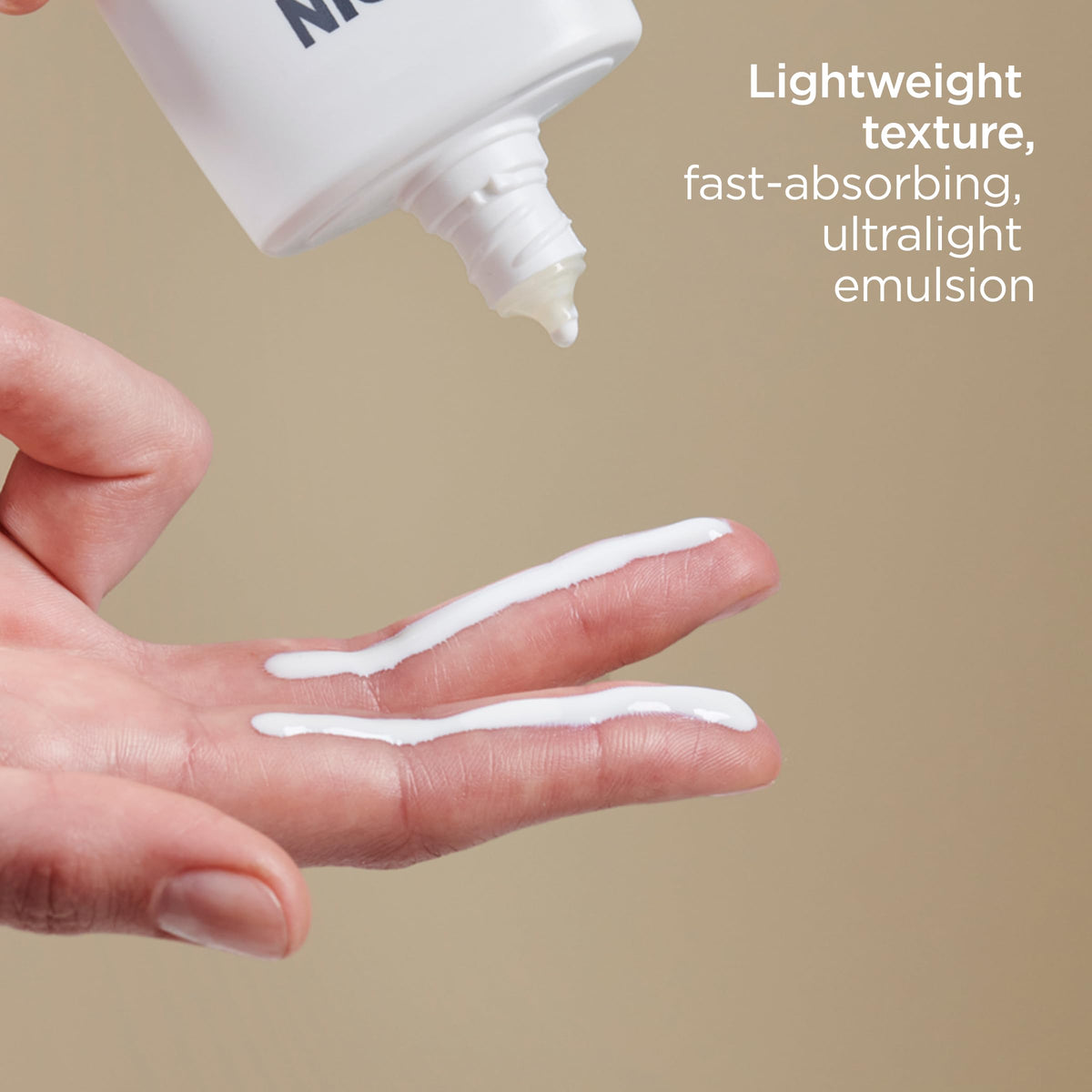 ISDIN applied under makeup demonstrating smooth base and no white cast