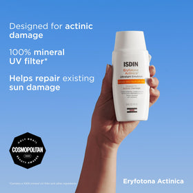 ISDIN ingredient zoom on zinc oxide highlighting mineral protection benefit