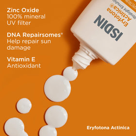 ISDIN in outdoor setting illustrating reliable daily sun protection