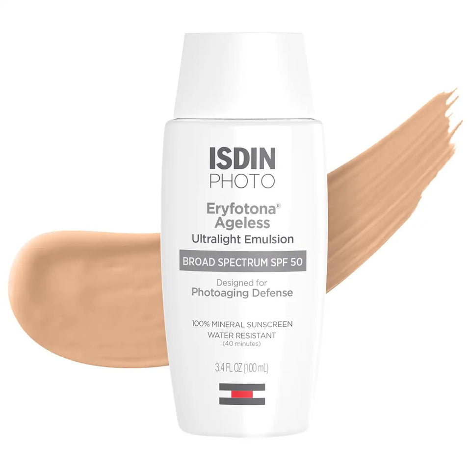 ISDIN Eryfotona front packaging showing product and SPF benefit
