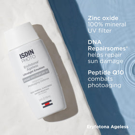ISDIN Eryfotona label close-up highlighting active ingredients
