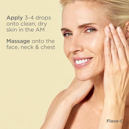 ISDIN Flavo-C staged in a bathroom routine to show easy daily use benefit
