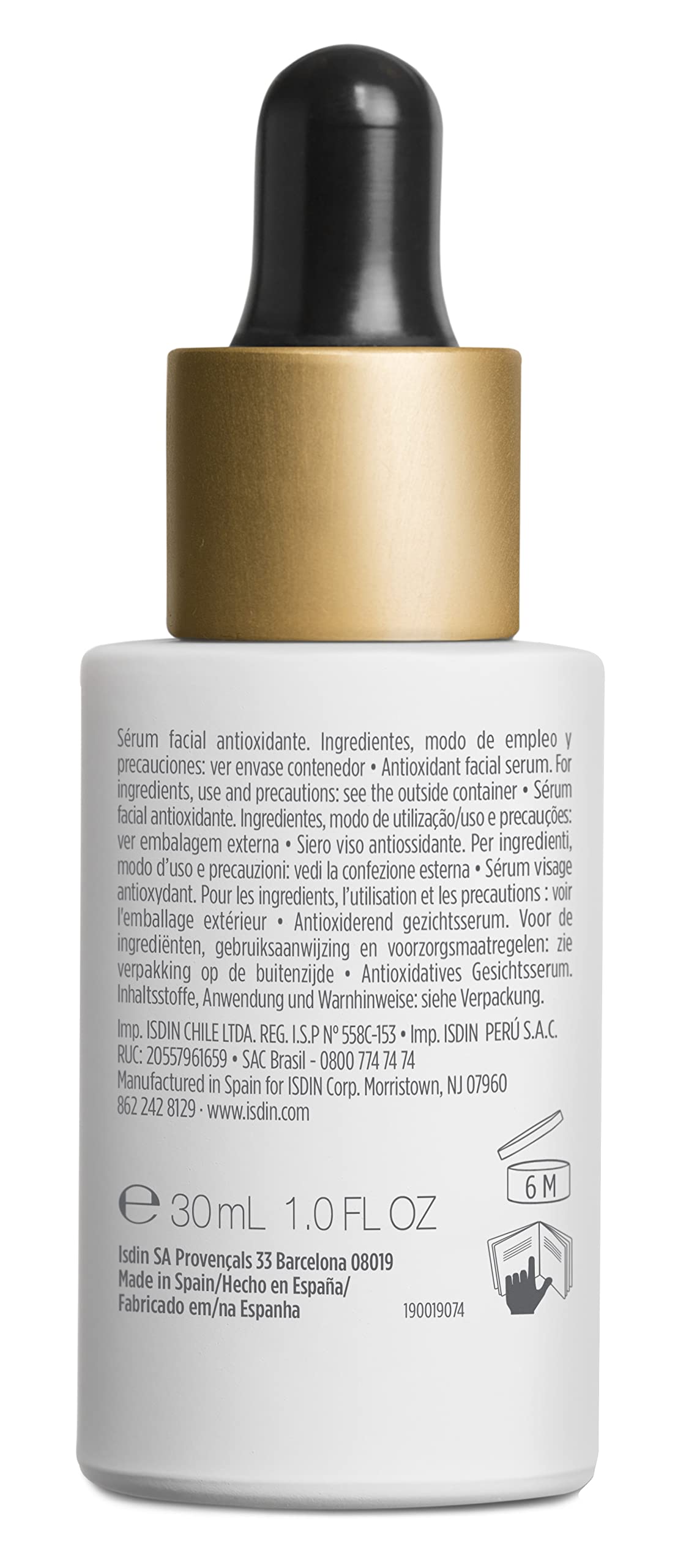 ISDIN Flavo-C in hand during application showing easy spreading and quick absorption