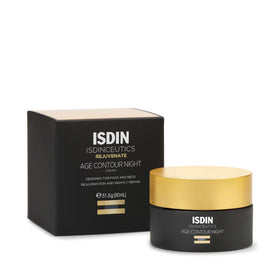ISDIN front packaging showing jar and claim, highlights nightly repair benefit