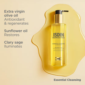 ISDIN olive sunflower clary sage trio representing nourishing natural ingredient benefits