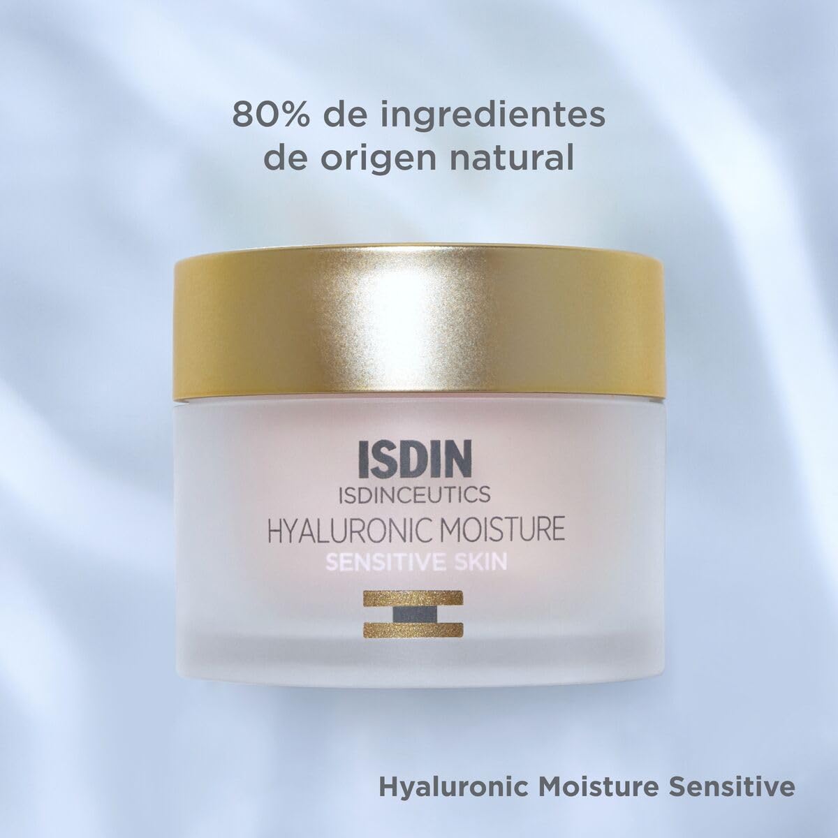 ISDIN cream texture close-up spread on skin highlighting fast absorption and soothing feel