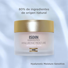ISDIN cream texture close-up spread on skin highlighting fast absorption and soothing feel
