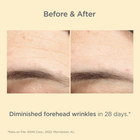 ISDIN label close-up highlighting actives and directions, supports informed use benefit